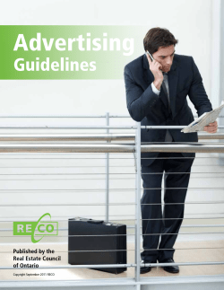 Advertising Guidelines