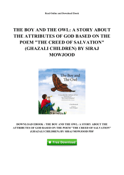 A Story About the Attributes of God Based on the Poem "The Creed