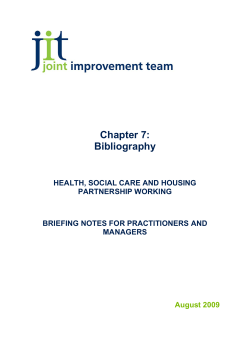 Chapter 7 - Joint Improvement Team