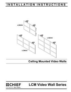 LCM2X2_3X2_3X3 INSTALLATION INSTRUCTIONS