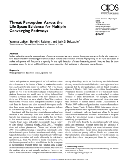 Threat Perception Across the Life Span: Evidence for