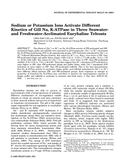 and T.H. Lee*. 2005/01 Sodium and potassium ions activate