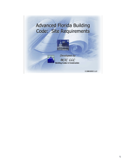 Advanced Florida Building Code: Site Requirements