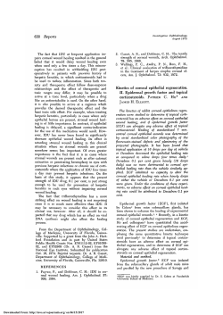 Kinetics of corneal epithelial regeneration. II. Epidermal