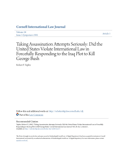Taking Assassination Attempts Seriously