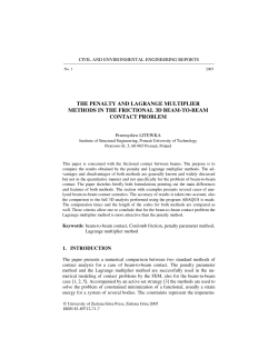 the penalty and Lagrange multiplier methods