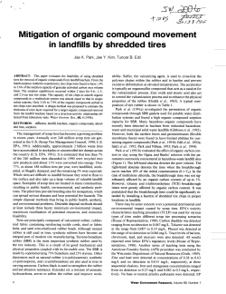 Mitgation of organic compound movement in landfills