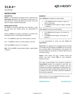 XLR-8 - aqua•resin