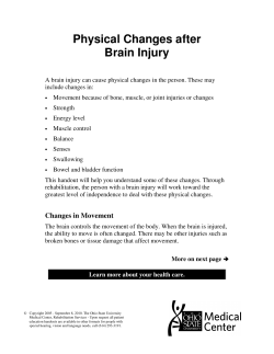 Physical Changes after Brain Injury