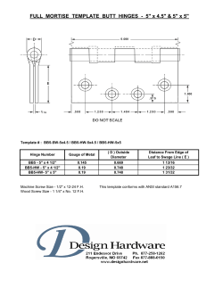 5" x 5" - Design Hardware