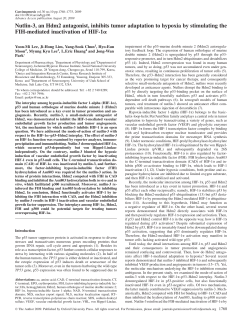 Nutlin-3, an Hdm2 antagonist, inhibits tumor