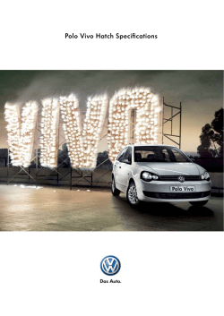 Polo Vivo Hatch Specifications