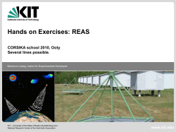 Hands on Exercises: REAS