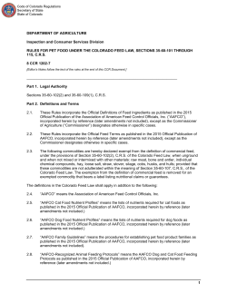 Code of Colorado Regulations - Colorado Secretary of State