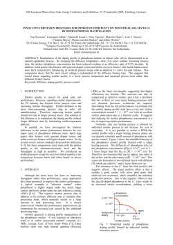 INNOVATIVE DIFFUSION PROCESSES FOR IMPROVED