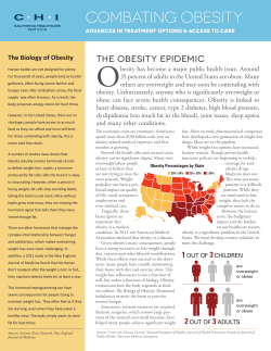 Combating Obesity - California Life Sciences Association