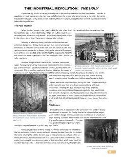 The Industrial Revolution: The ugly