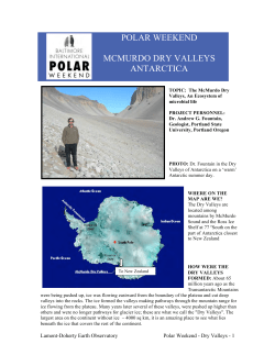 polar weekend mcmurdo dry valleys antarctica - Lamont