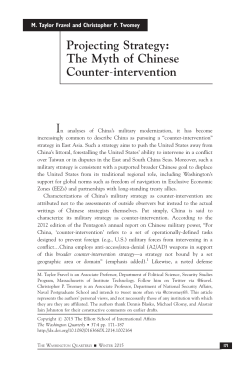 Projecting Strategy: The Myth of Chinese Counter