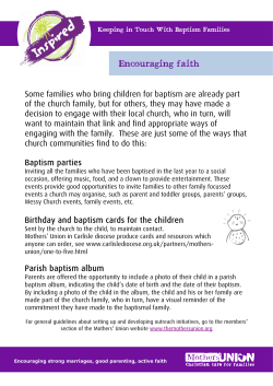 E Encour raging g faith h