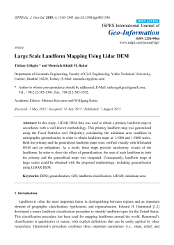 Large Scale Landform Mapping Using Lidar DEM