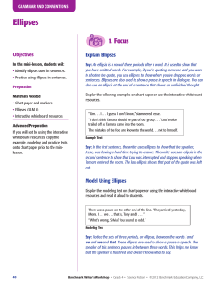 Ellipses - Benchmark Writer`s Workshop