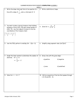 Algebra I - Arlington Public Schools