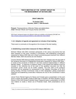 1 tenth meeting of the expert group on the management