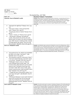 Macbeth Act 2 Notes as PDF