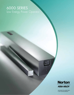 6000 series - Norton Door Controls