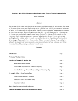 Spinning a Web of Discrimination: An Examination of the Themes of