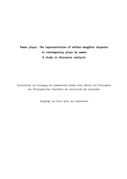 Power plays: The representation of mother-daughter