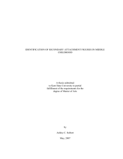 IDENTIFICATION OF SECONDARY ATTACHMENT FIGURES IN