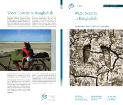 Water Scarcity in Bangladesh - Peace Research Institute Oslo