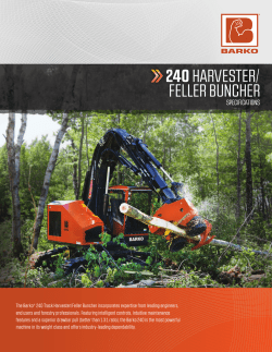 240 HARVESTER/ FELLER BUNCHER