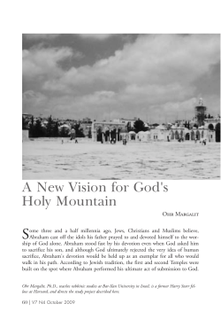 A new Vision for god`s Holy Mountain