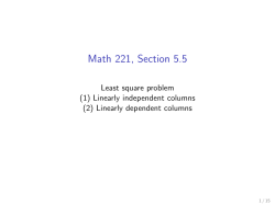 Math 221, Section 5.5