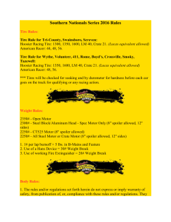 Southern Nationals Series 2016 Rules
