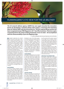 hummingbird`seye view for the us military