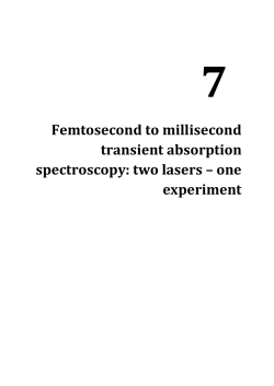 Femtosecond to millisecond transient absorption spectroscopy: two
