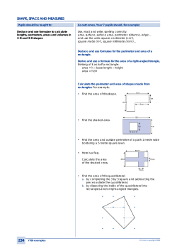 shape, space and measures