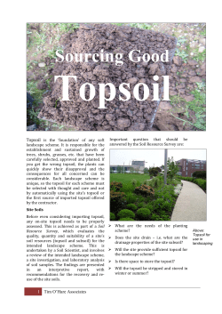 Sourcing Good Topsoil - Tim O`Hare Associates