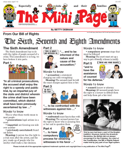 The Sixth, Seventh and Eighth Amendments