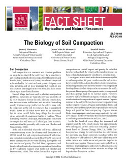 The Biology of Soil Compaction