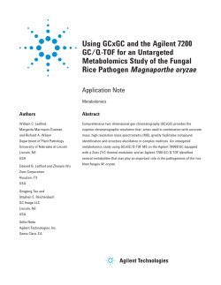 Using GCxGC and the Agilent 7200 GC/Q