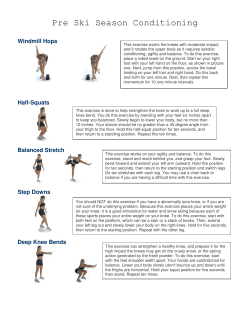 Pre Ski Season Conditioning