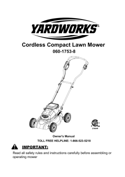 Cordless Compact Lawn Mower