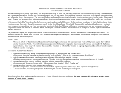 Research Paper Directions