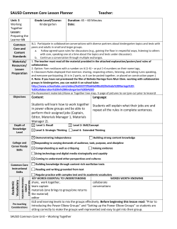 Teacher Guide Wampanoag and Pilgrims Unit of Study