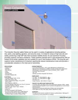 fulh am.c www.fulham.com The Induction Security Lighter Series can